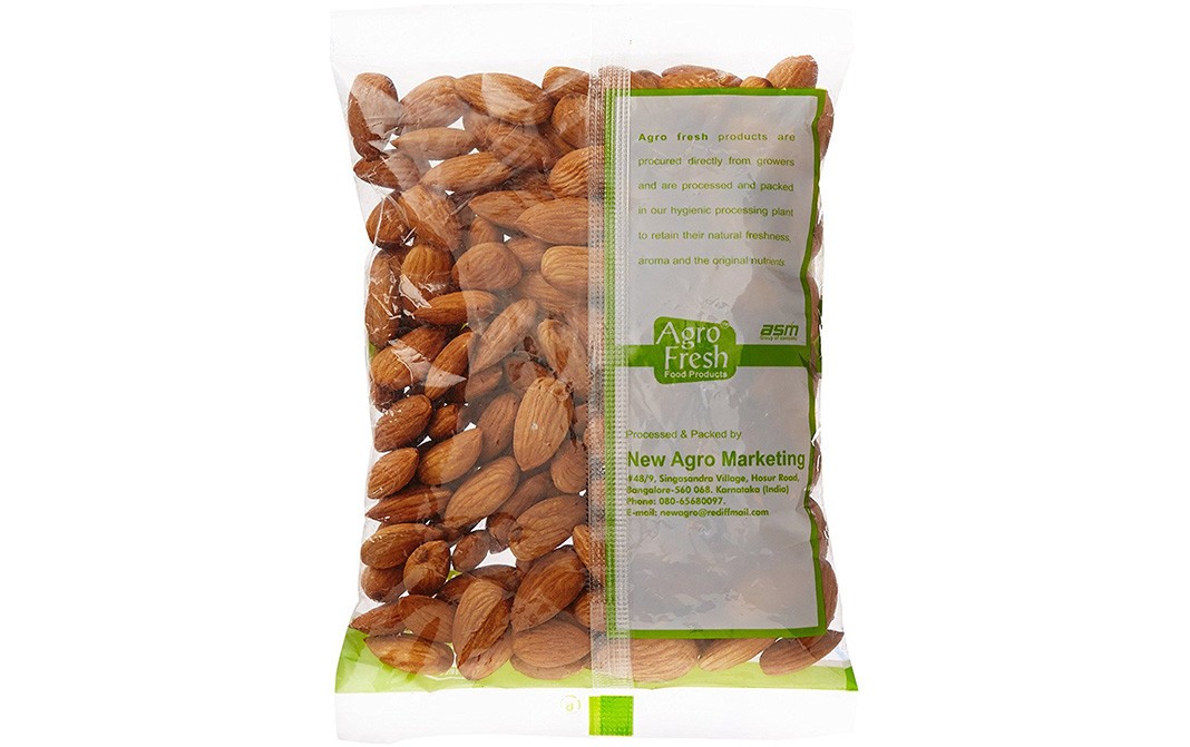 Agro Fresh Regular Almonds    Pack  200 grams
